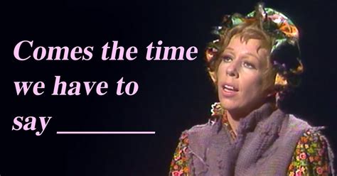 carol burnett ending song